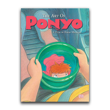 Cover of 'The Art of Ponyo' book featuring hand-drawn illustrations related to the anime film Ponyo.